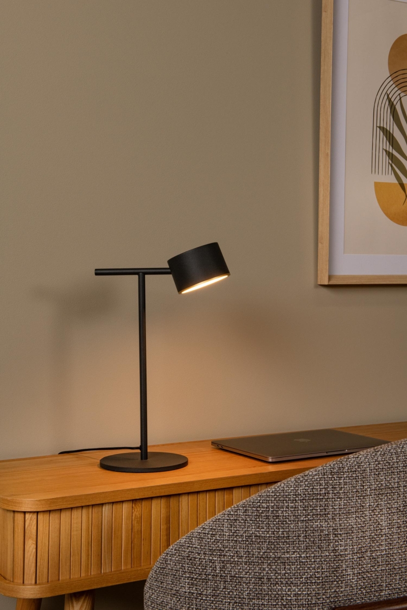 Lucide GIAN - Table lamp - LED Dim. - 1x9W 2700K - Black